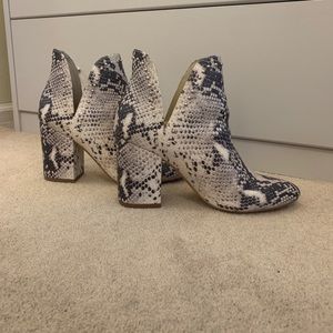 Steve Madden Snakeskin Booties